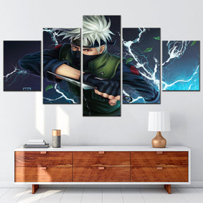 Naruto - 5 Pieces Wall Art - Hatake Kakashi 3 - Printed Wall Pictures Home Decor - Naruto Poster - Naruto Canvas