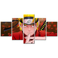 Naruto - 5 Pieces Wall Art - Uzumaki Naruto - Printed Wall Pictures Home Decor - Naruto Poster - Naruto Canvas