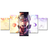Naruto - 5 Pieces Wall Art - Uzumaki Naruto - Uchiha Izuna - Printed Wall Pictures Home Decor - Naruto Poster - Naruto Canvas