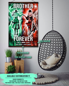 OP002 - Brother Forever - Monkey D. Luffy - Roronoa Zoro - Vertical Poster - Vertical Canvas - One Piece Poster - One Piece Canvas