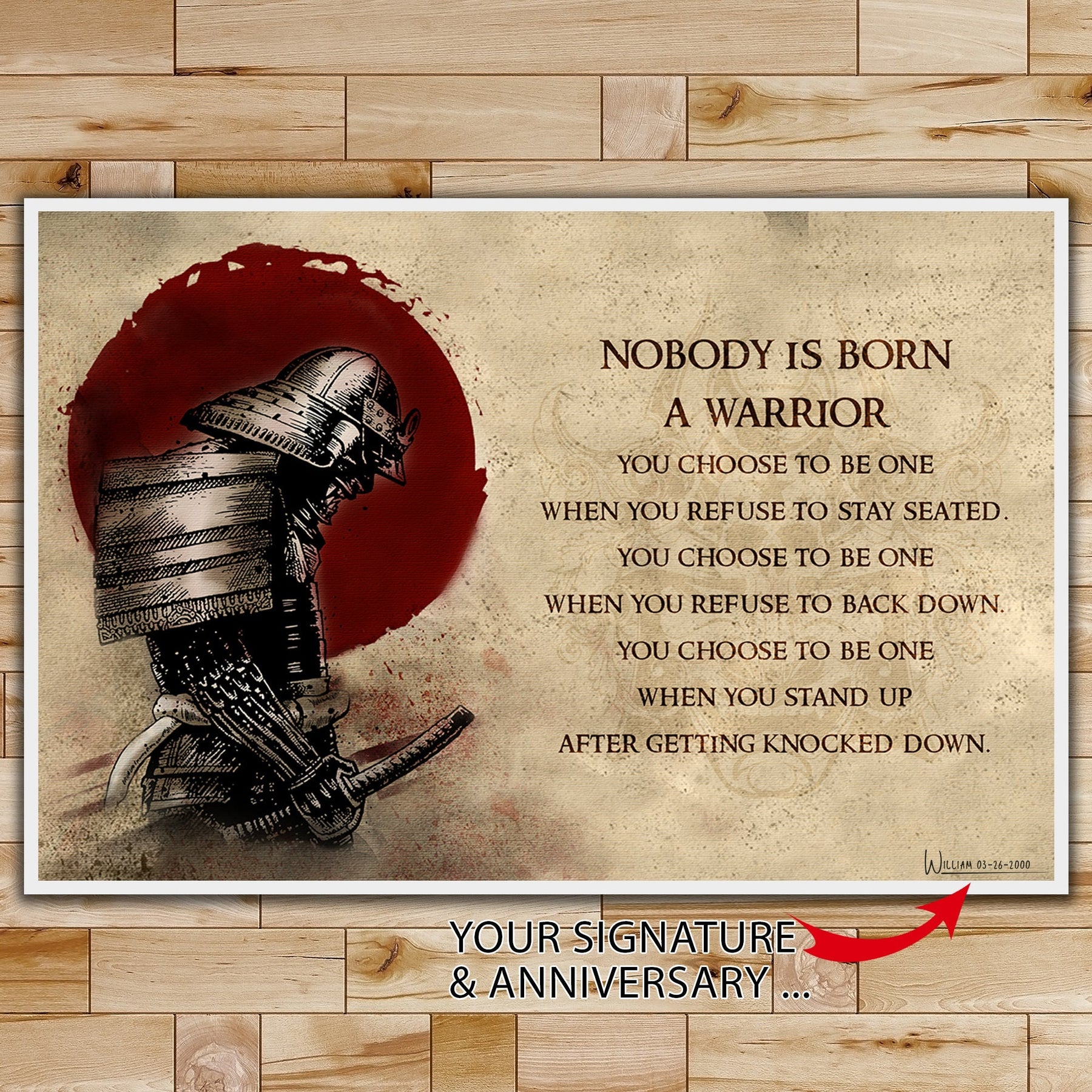 SA093 - Nobody - English - Horizontal Poster - Horizontal Canvas - Samurai Poster