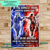 SA099 - Call On me Brother - Bushido - Katana - Ronin - Miyamoto Musashi - Vertical Poster - Vertical Canvas - Samurai Poster - Samurai Canvas