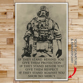 SD018 - IF - Show No Mercy - Soldier - Vertical Poster - Vertical Canvas - Soldier Poster