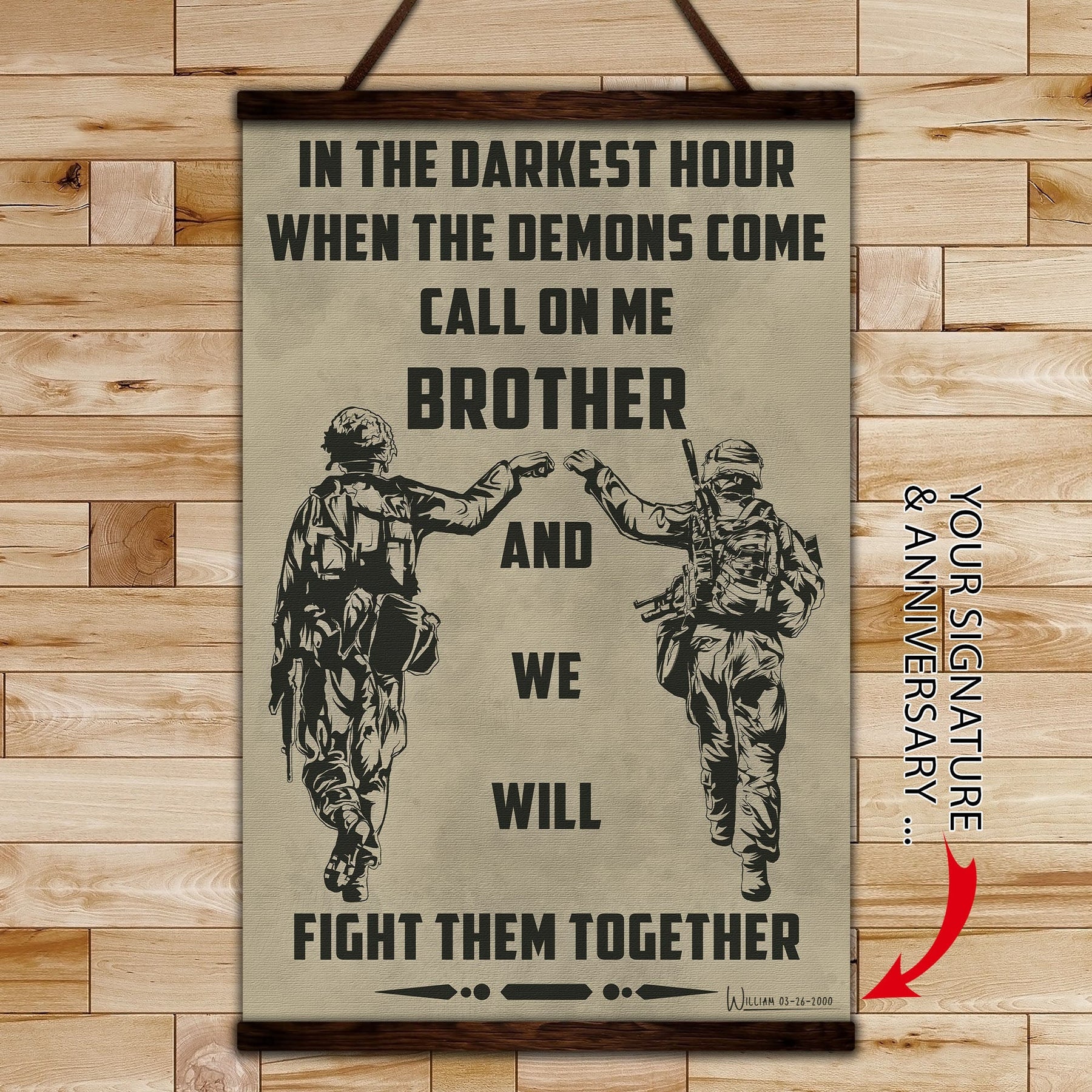 SD029 - Call On Me Brother - Soldier - English - Vertical Poster - Vertical Canvas - Soldier Poster
