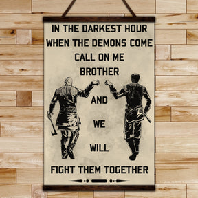 VK016 - Viking Poster - Call On Me Brother - Vertical Poster - Vertical Canvas