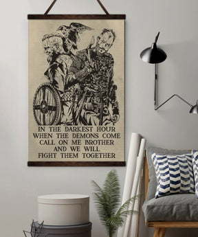 VK052 - Viking Poster - Call On Me Brother - Vertical Poster - Vertical Canvas