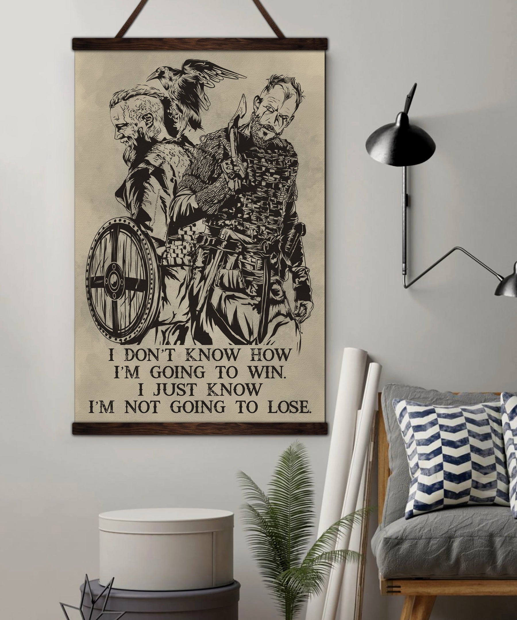 VK053 - Viking Poster - I'm Not Going To Lose - Vertical Poster - Vertical Canvas