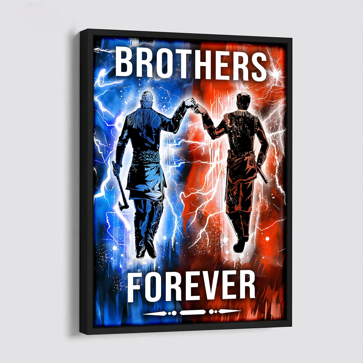 VK063 - Brothers Forever - Ragnar Lothbrok - Floki - Vertical Poster - Vertical Canvas - Viking Poster